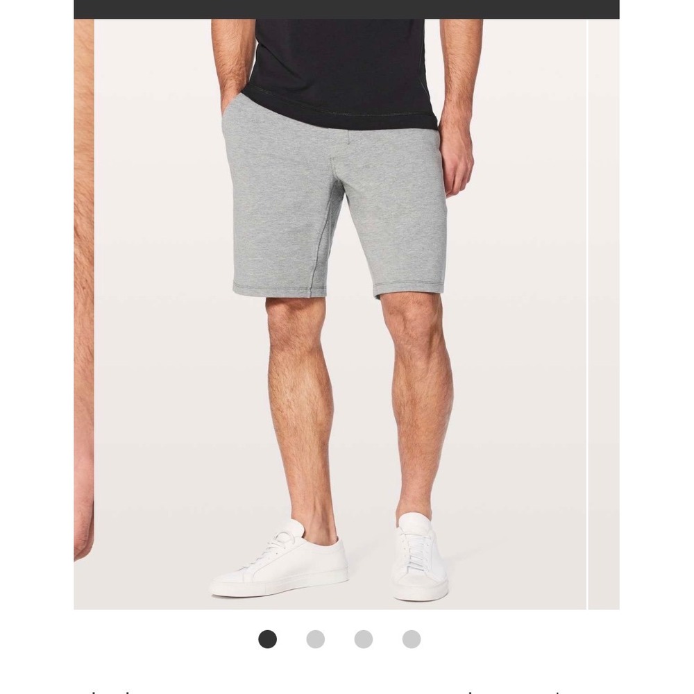 Lululemon City Sweat Short 9.5 Heathered Core Medium Grey Size Small